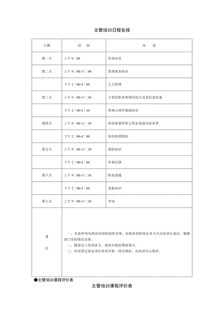 激励与沟通_员工培训与激励管理表格_第3页