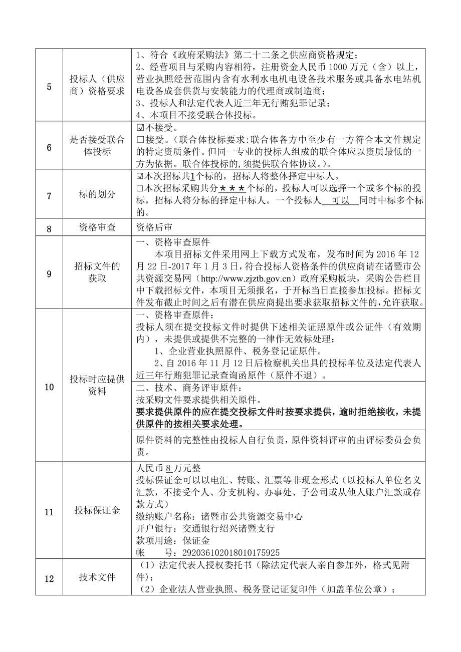 诸暨市陈蔡水库电站增效扩容报废重建工程水轮发电机组_第5页