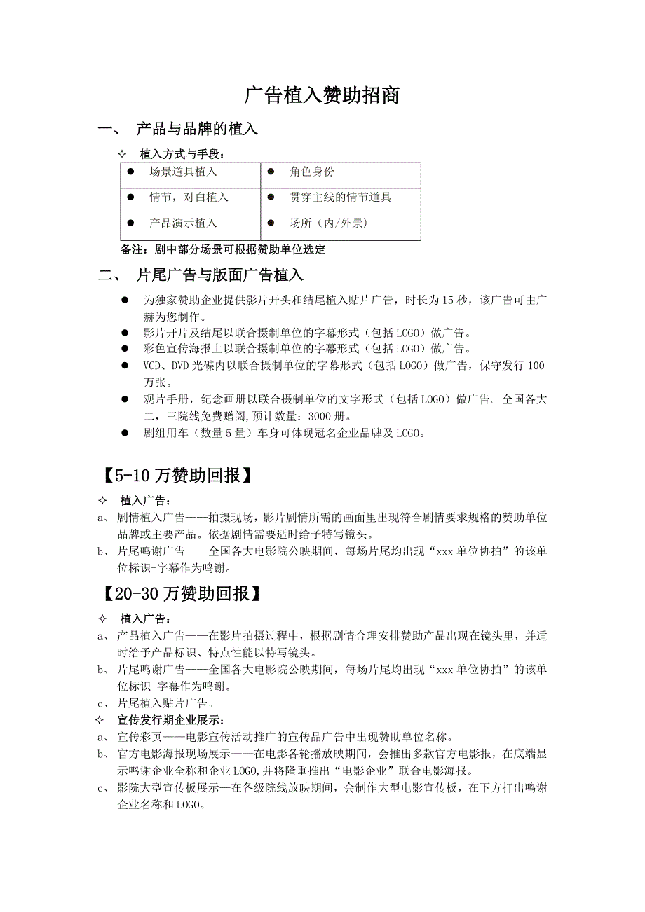 广告植入赞助招商_第1页