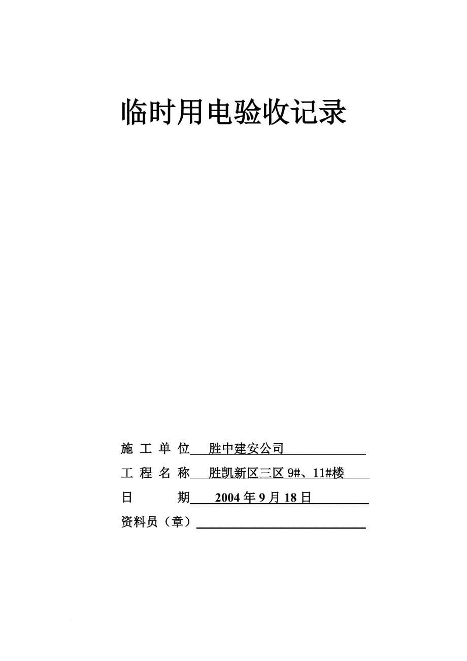 生产制度表格_各类设备、设施验收及检查记录表_第5页