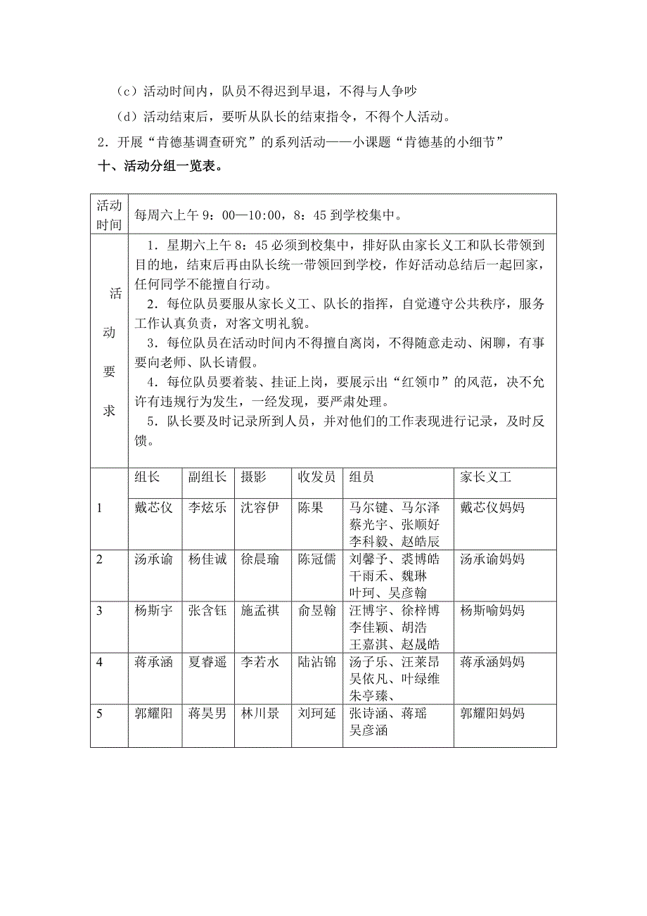 肯德基实践活动方案_第3页