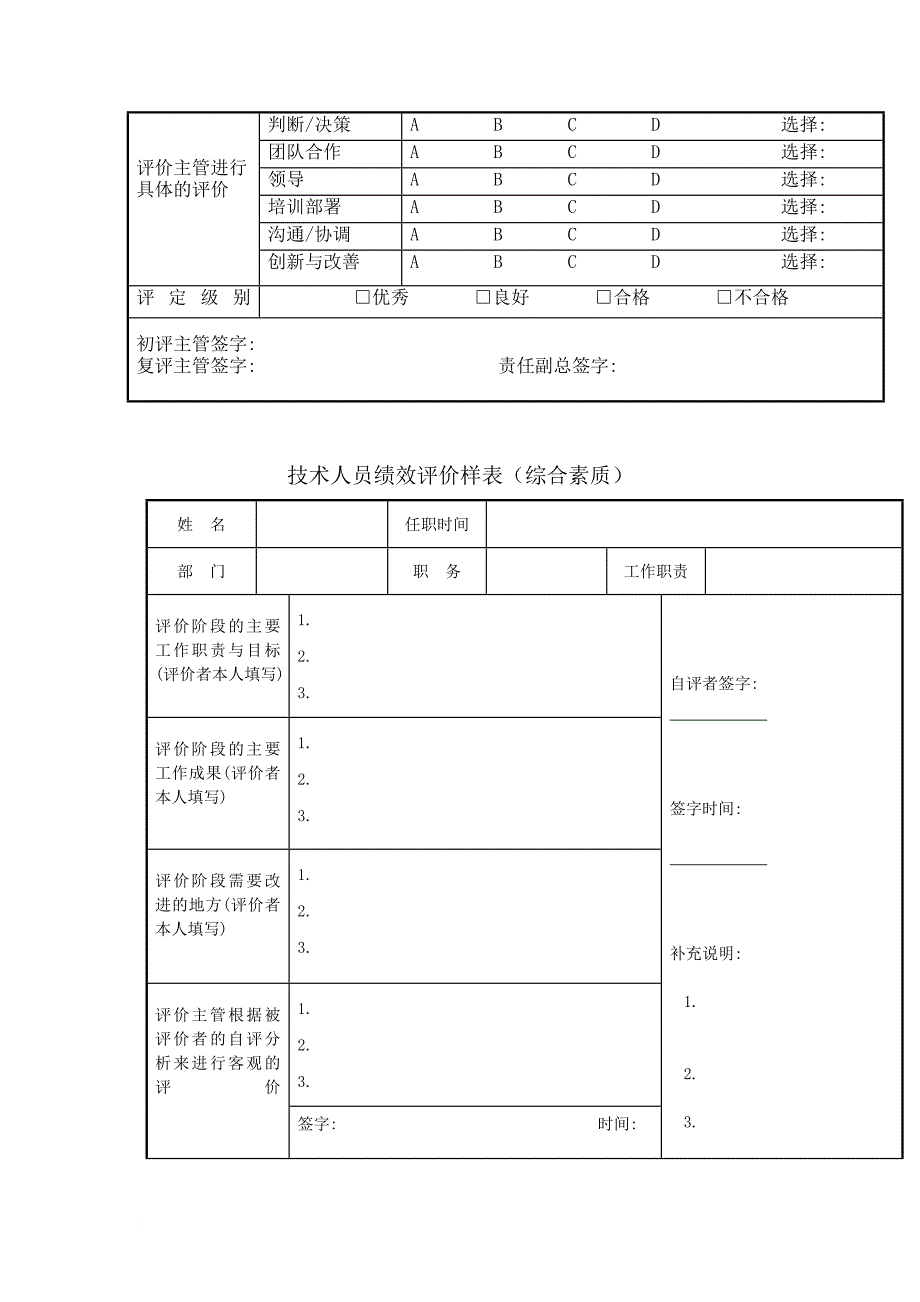 绩效考核_绩效考核表手册127_第3页