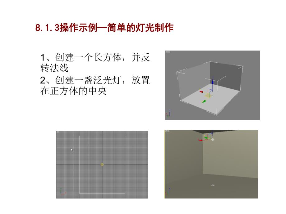 3ds Max室内设计基础与实例教程 教学课件 ppt 作者 董青 电子教案第8章_第4页