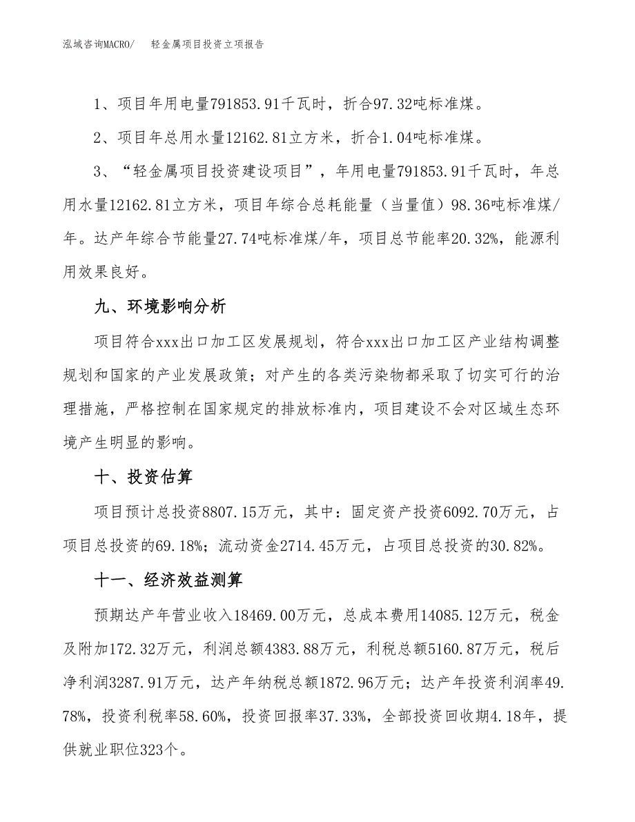 轻金属项目投资立项报告.docx_第4页