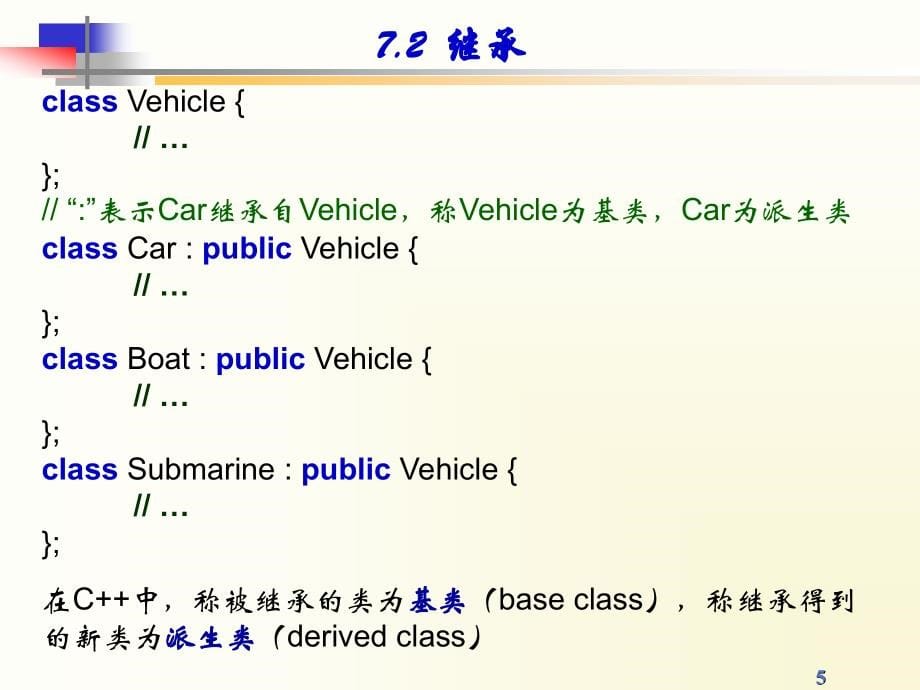 C++程序设计 教学课件 ppt 作者 张桦第7章 面向对象程序设计_第5页