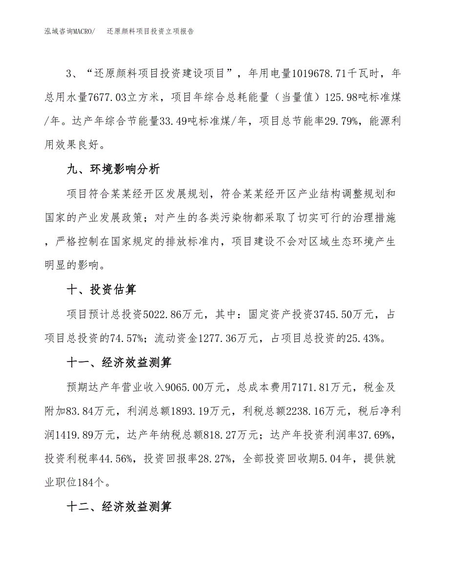 还原颜料项目投资立项报告.docx_第4页