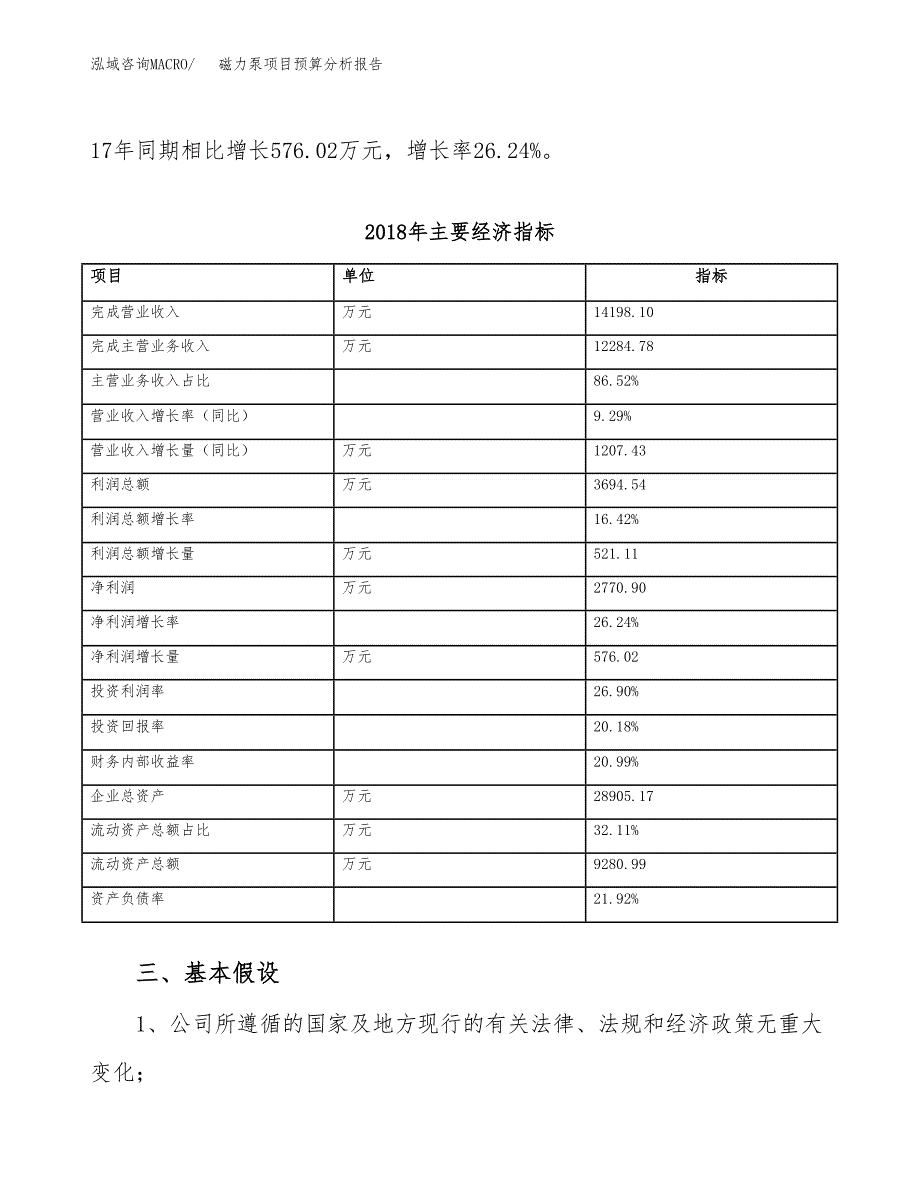 磁力泵项目预算分析报告_第4页