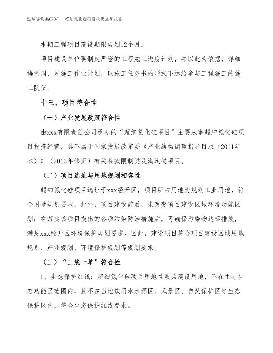 超细氮化硅项目投资立项报告.docx_第5页