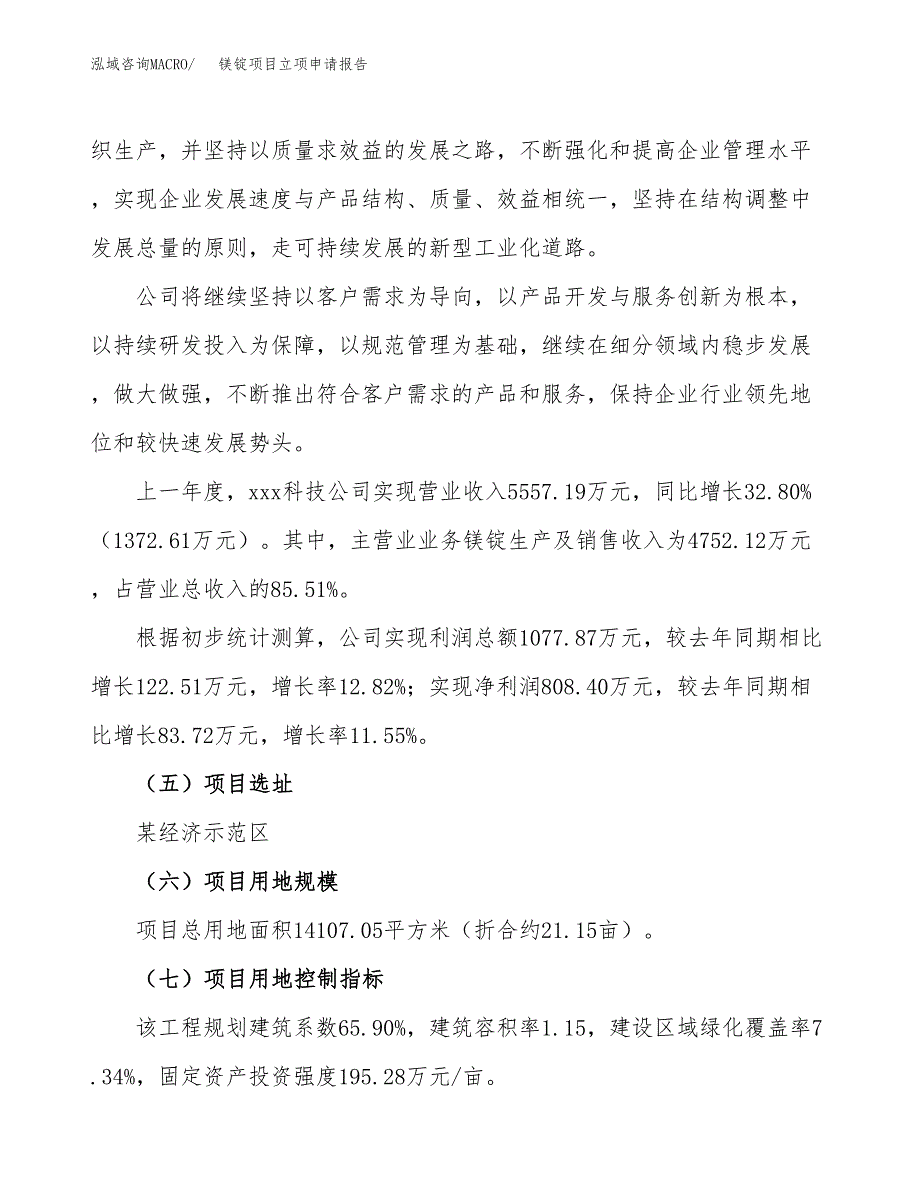 镁锭项目立项申请报告.docx_第2页