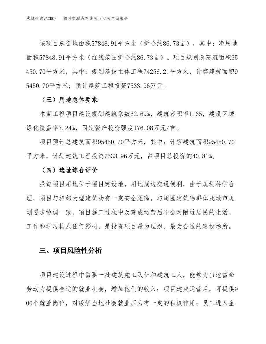 辐照交联汽车线项目立项申请报告.docx_第5页