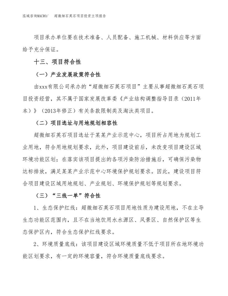 超微细石英石项目投资立项报告.docx_第5页