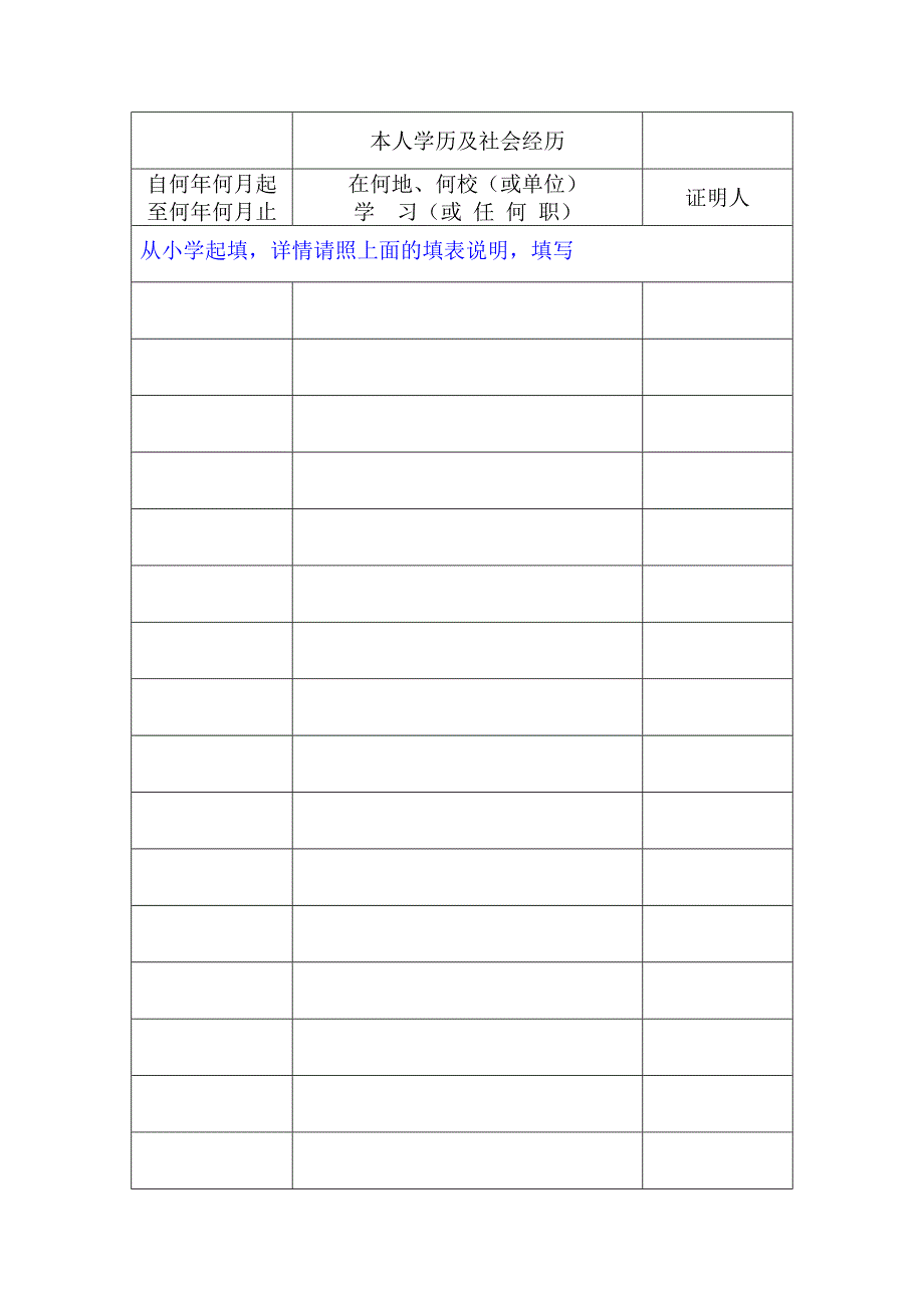 毕业生登记表(专科)填写范本资料_第4页