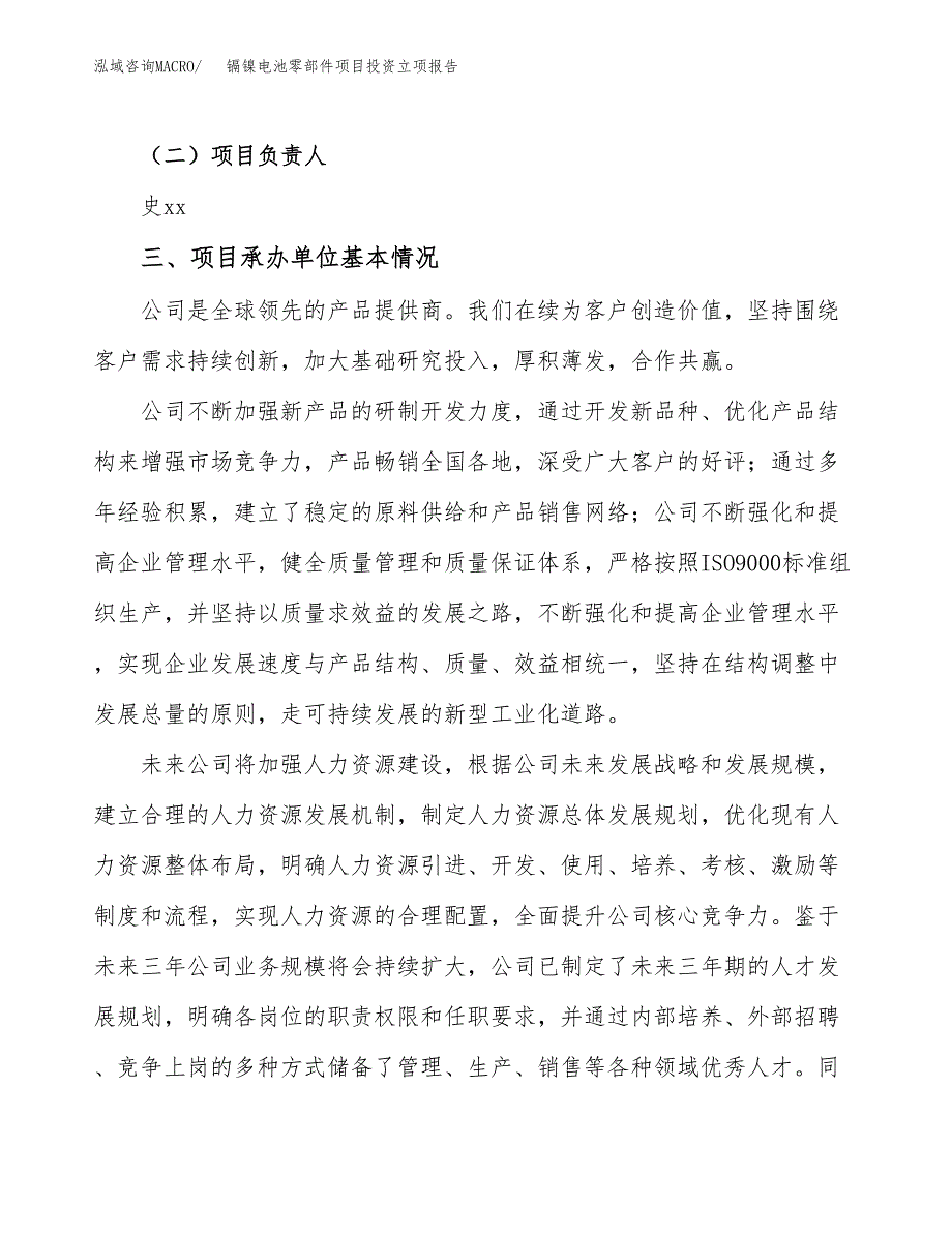 镉镍电池零部件项目投资立项报告.docx_第2页