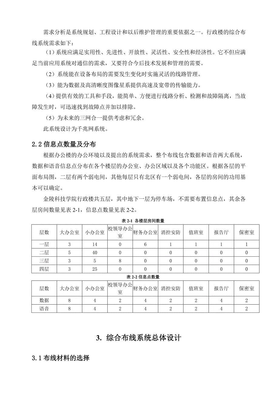 综合布线课程设计(DOC)资料_第5页