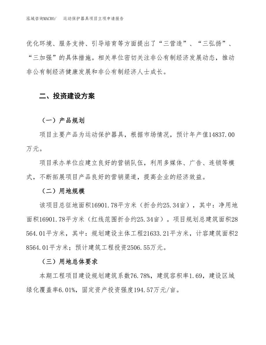 运动保护器具项目立项申请报告.docx_第5页