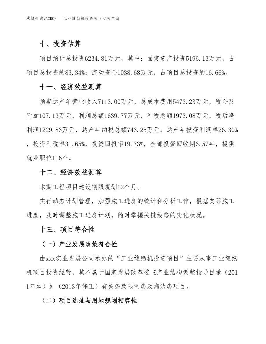 工业缝纫机投资项目立项申请模板.docx_第5页