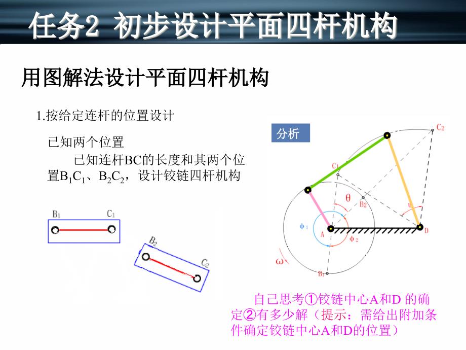 新编机械设计基础 机构分析与应用  教学课件 ppt 作者 张淑敏2-2初步设计平面四杆机构_第3页