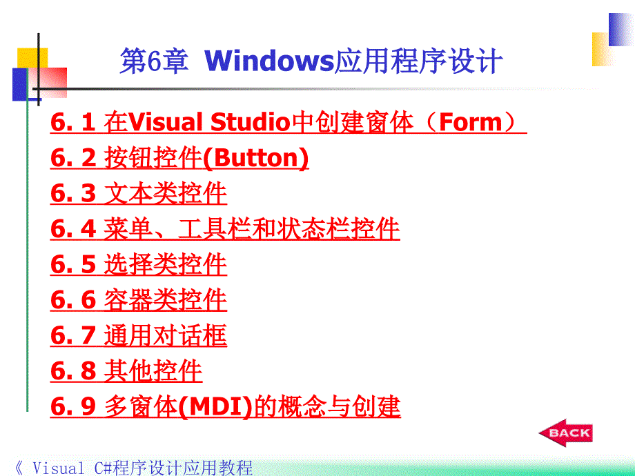 Visual C#程序设计应用教程 教学课件 ppt 作者 郭力子 第6章Windows应用程序设计_第3页