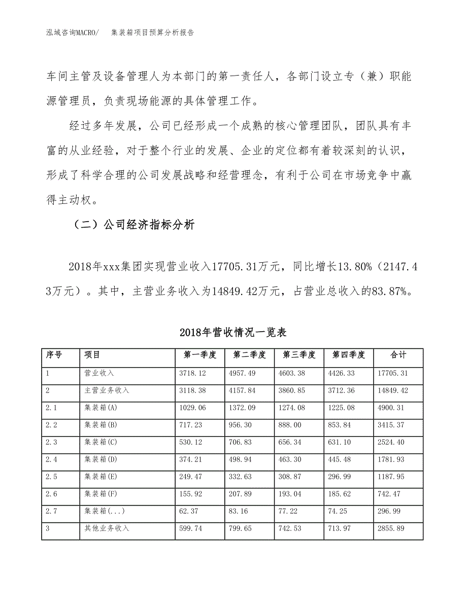 集装箱项目预算分析报告_第3页