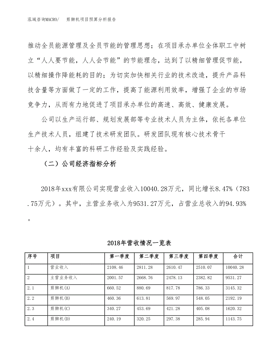 剪脚机项目预算分析报告_第3页