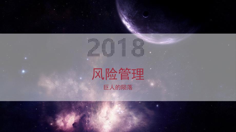 风险管理案例分析——巨人集团课件_第1页