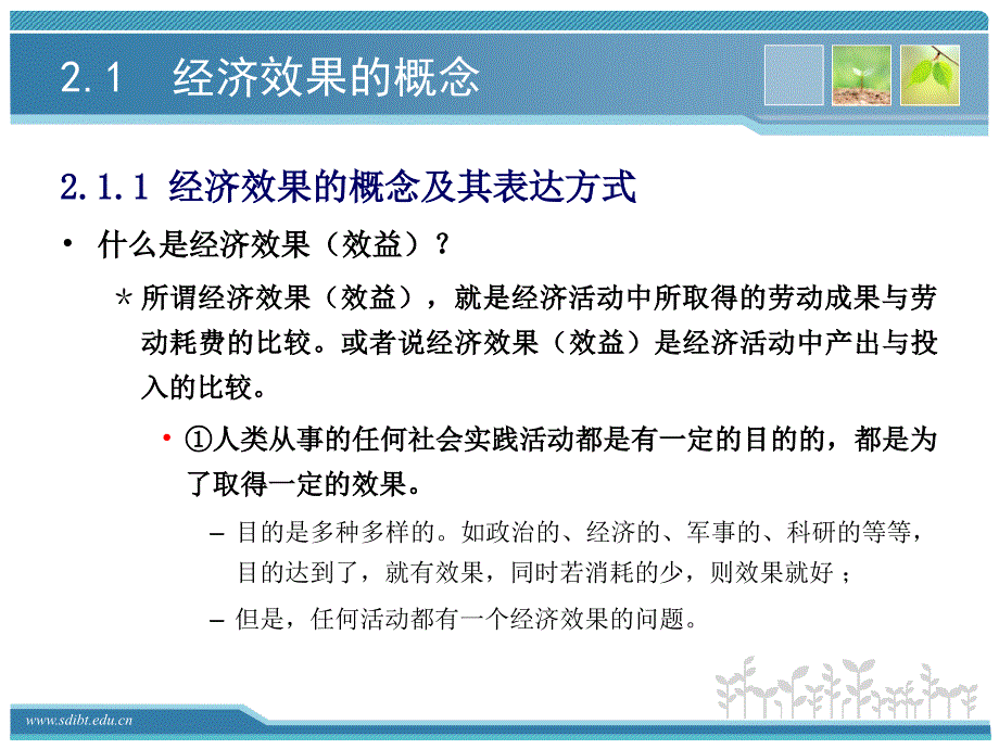 工程经济学 教学课件 ppt 作者 綦振平 002第2章 经济效果及工程经济分析的基本原理_第4页