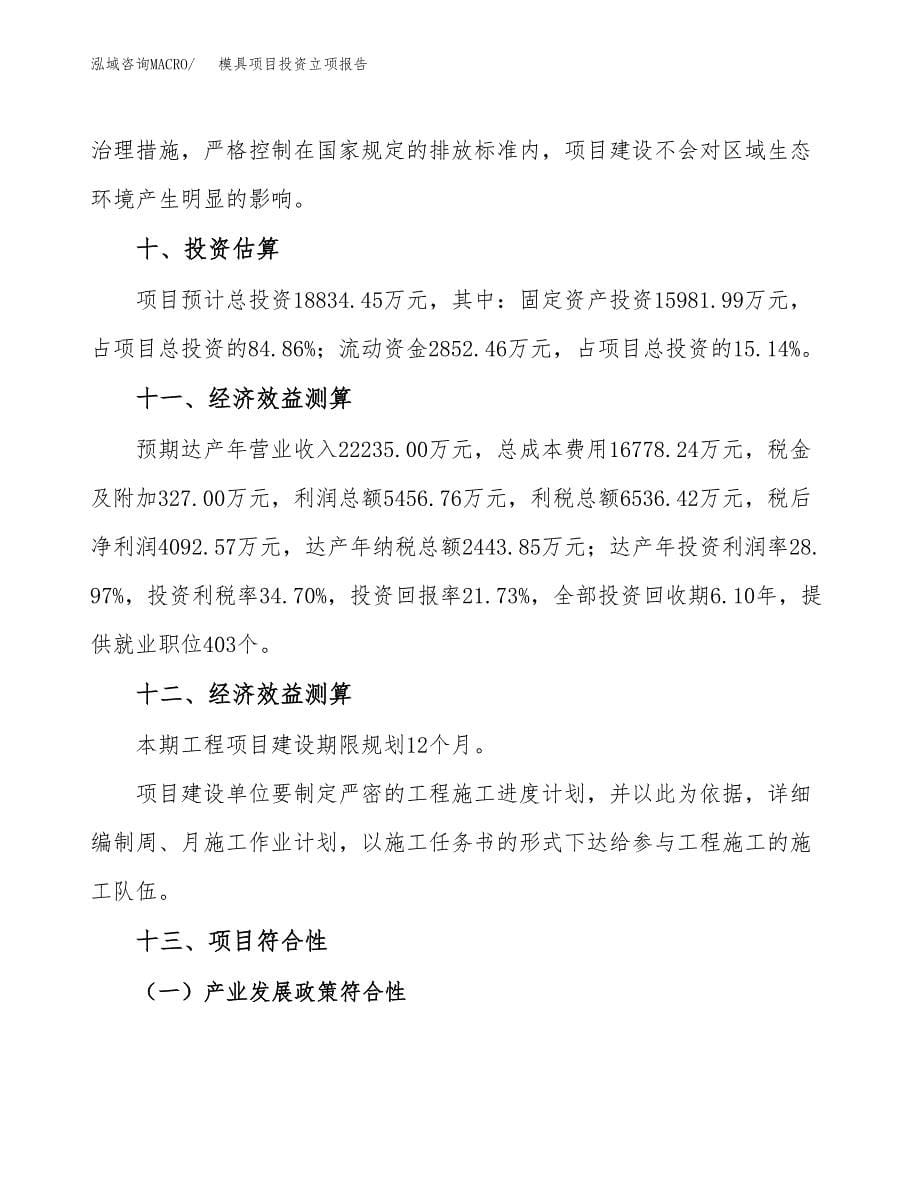 模具项目投资立项报告.docx_第5页