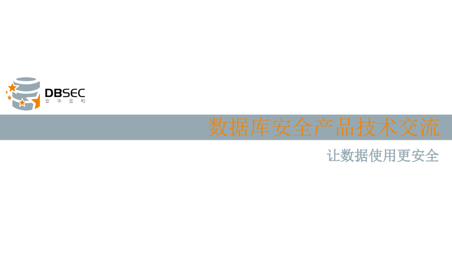 数据库安全解决及产品介绍课件_第1页