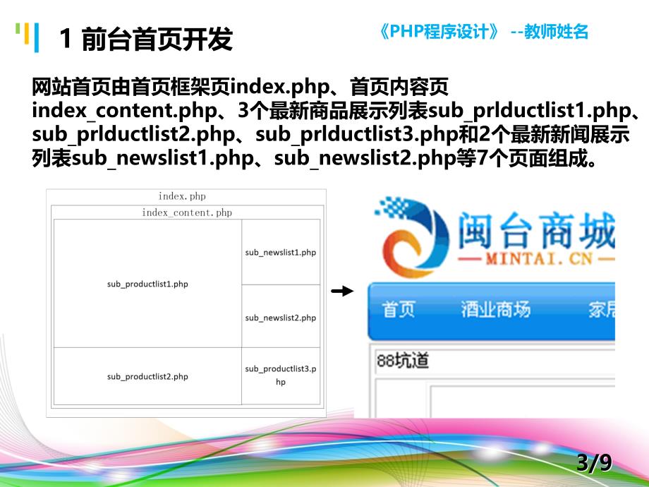 PHP程序设计案例教程 教学课件 ppt 作者 陈建国 第18讲第18讲 B2C电子商务网站开发（3）_第3页