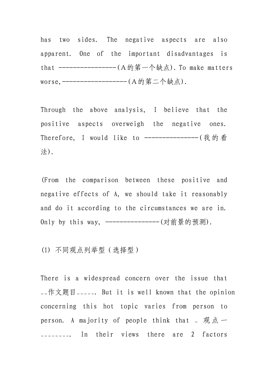 初三英语作文万能模板资料_第3页