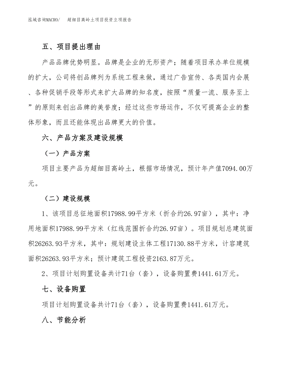 超细目高岭土项目投资立项报告.docx_第3页