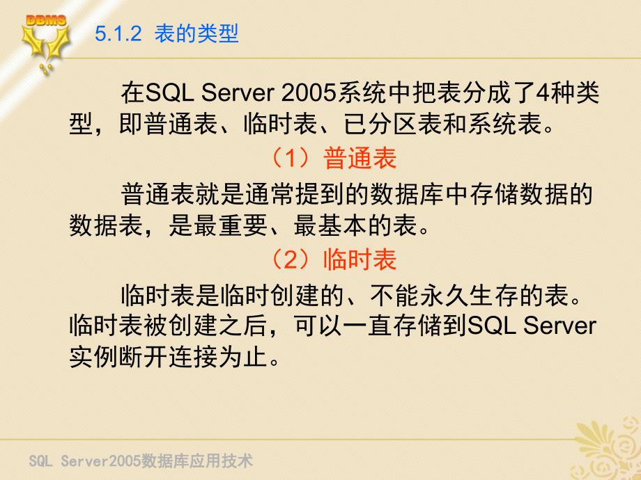 SQL Server 2005 数据库应用技术 教学课件 ppt 作者 刘宏第5章 创建与管理数据表_第4页