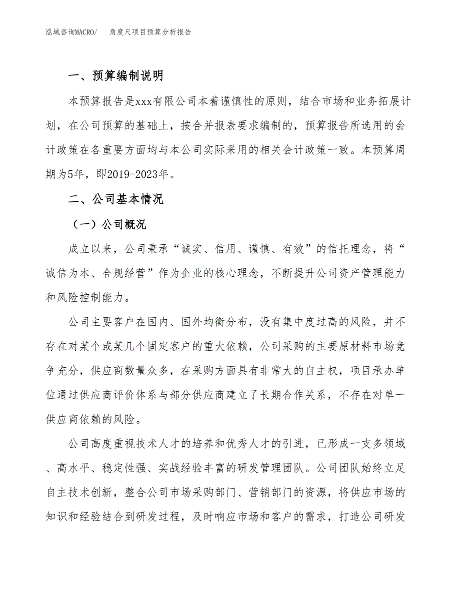 角度尺项目预算分析报告_第2页