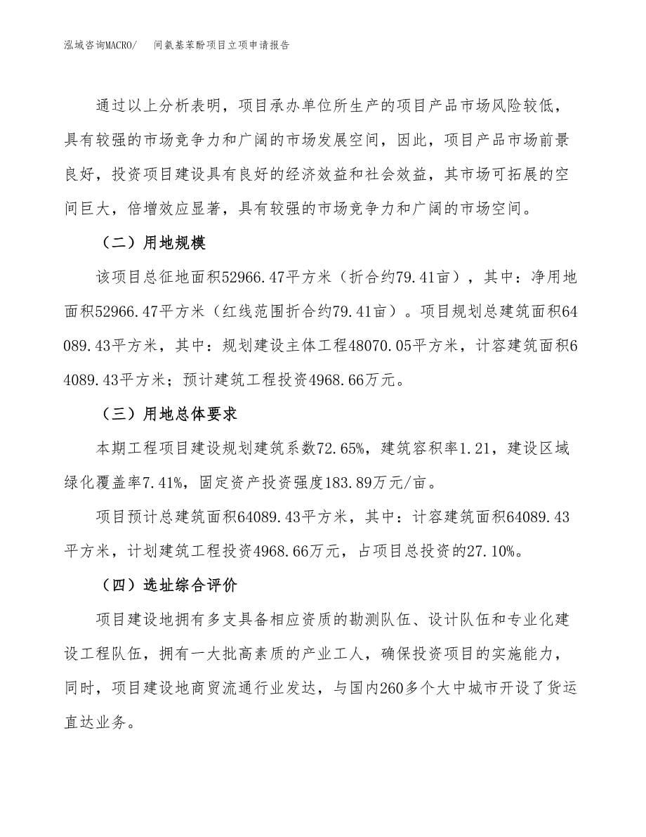 间氨基苯酚项目立项申请报告.docx_第5页