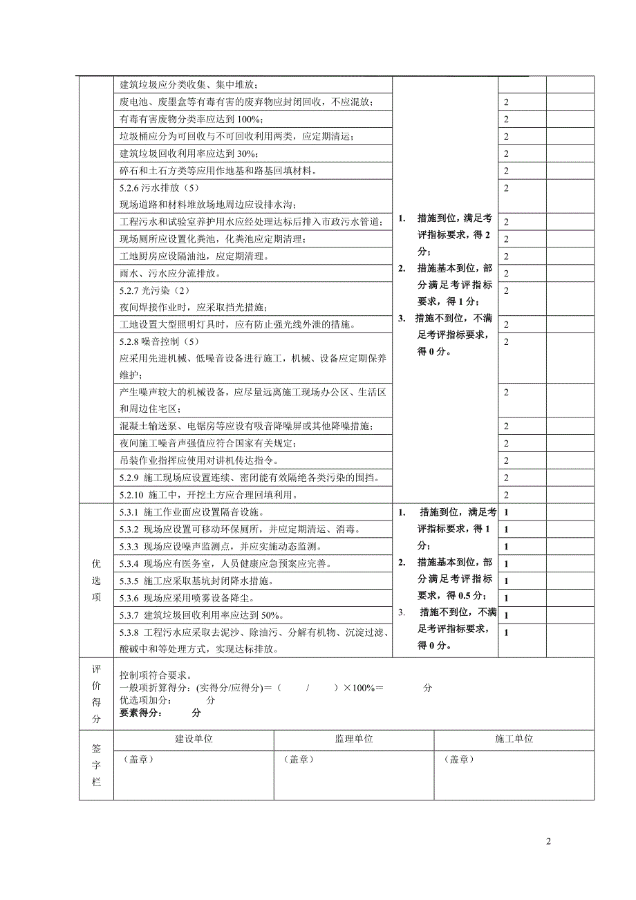 3.2-绿色施工评价三阶段表格_第2页