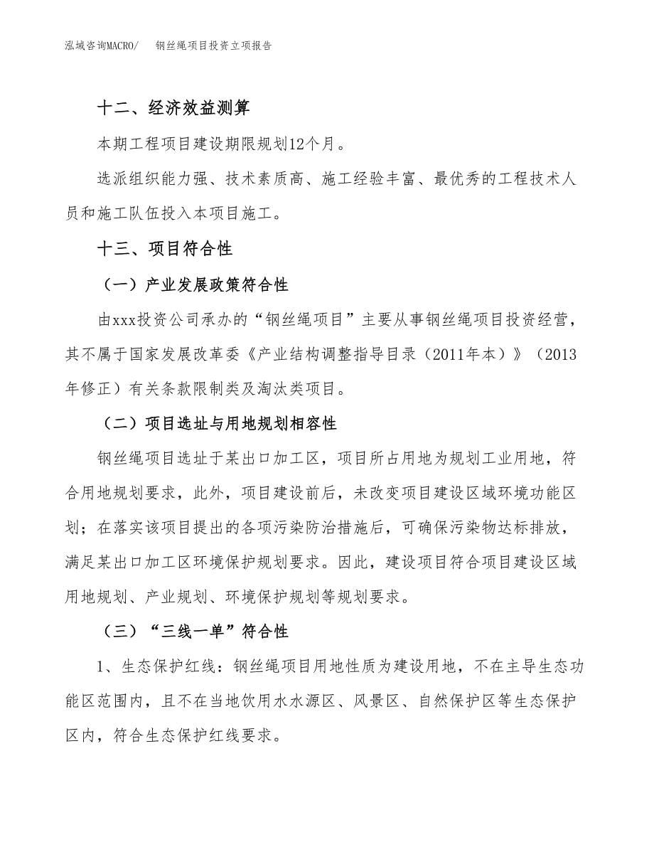 钢丝绳项目投资立项报告.docx_第5页