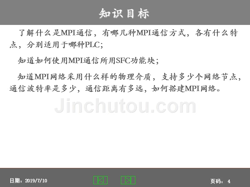 西门子S7-200PLC与工业网络应用 教学课件 ppt 作者 胡健 主编学习情境7：S7-200与S7-300的MPI通信_第4页