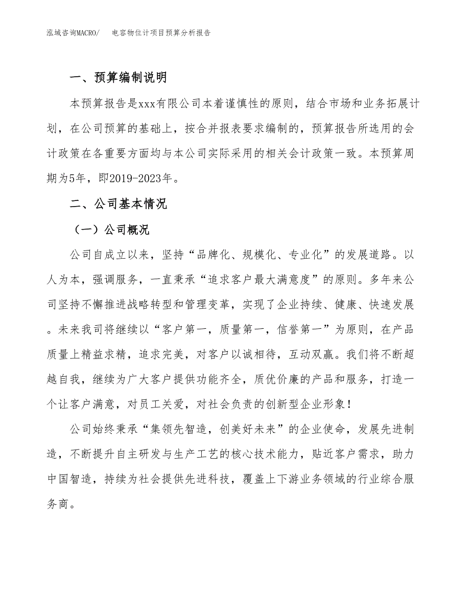 电容物位计项目预算分析报告_第2页