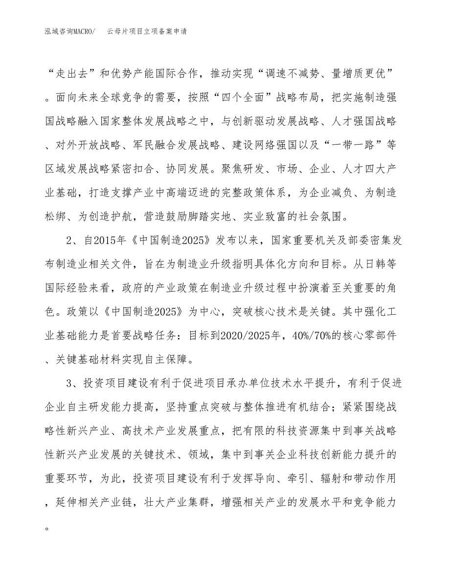 云母片项目立项备案申请.docx_第5页