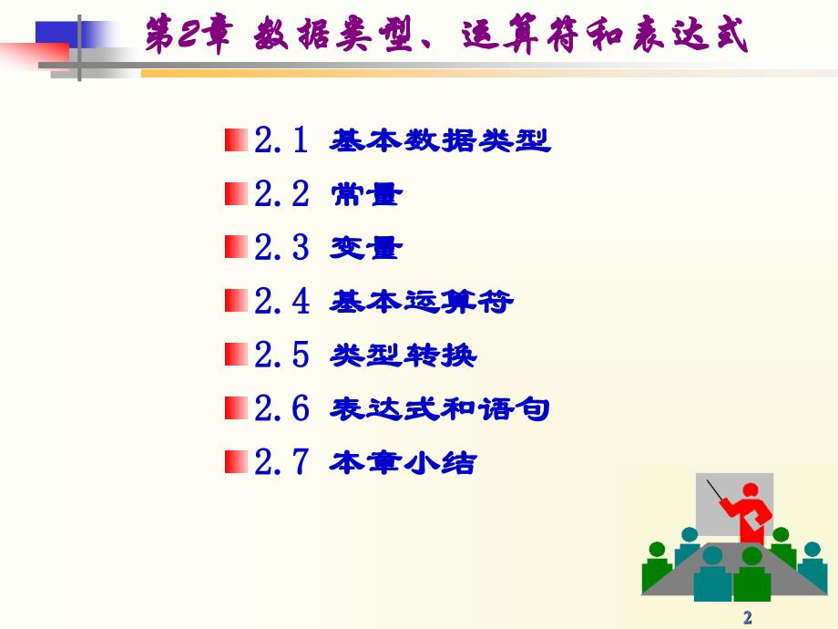 C++程序设计 教学课件 ppt 作者 张桦第2章 数据类型与表达式_第2页