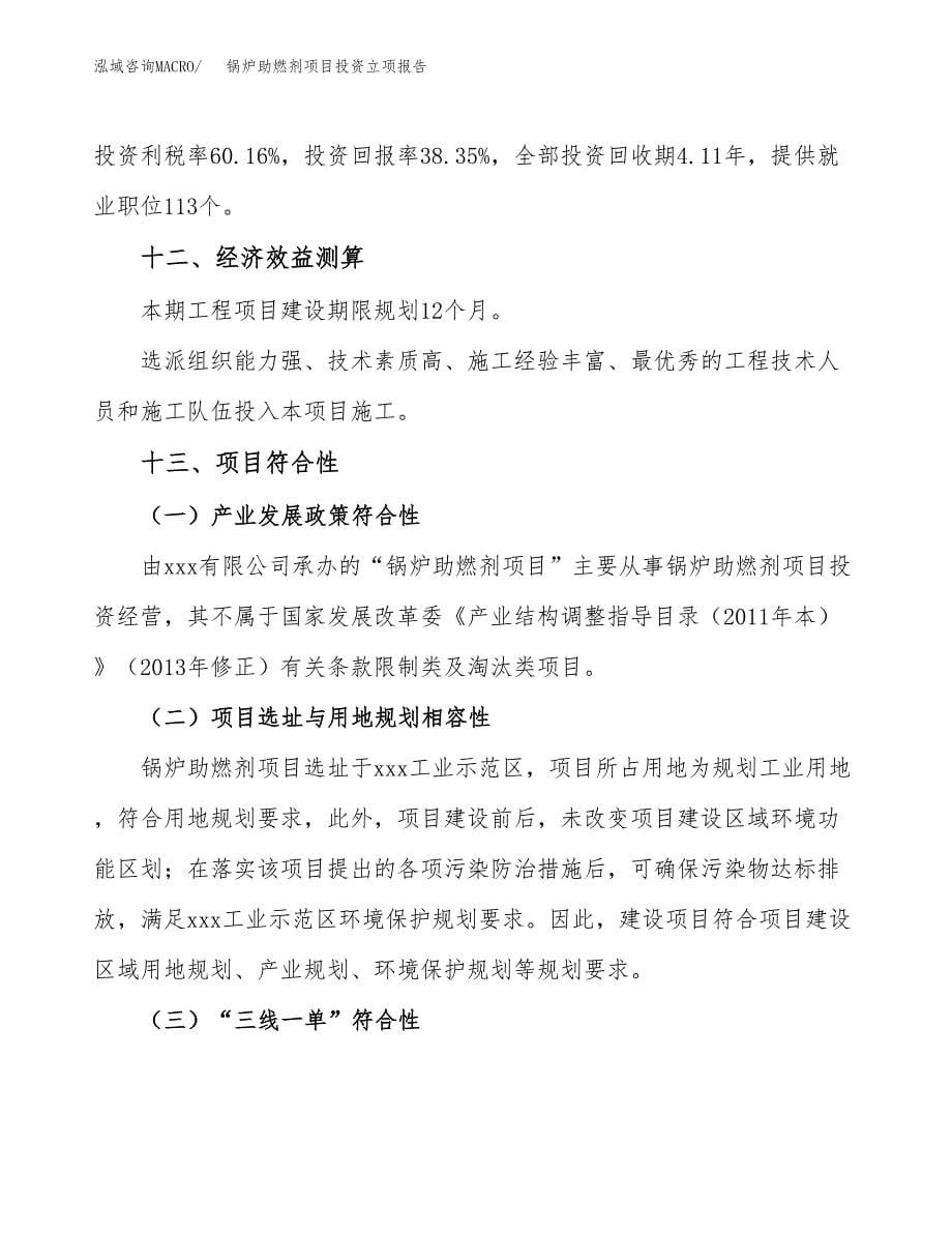 锅炉助燃剂项目投资立项报告.docx_第5页