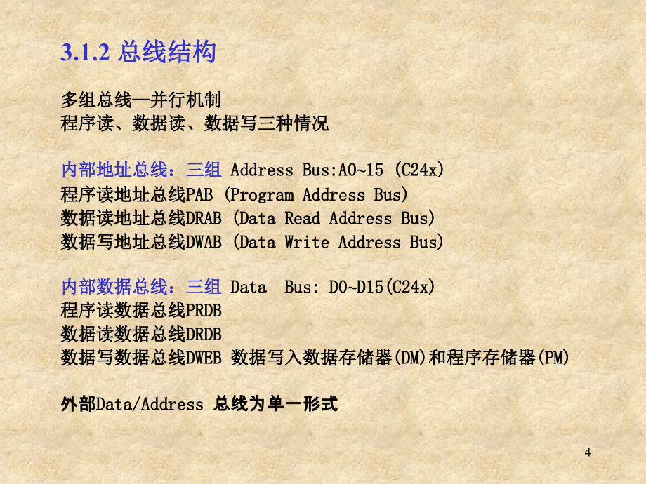 DSP原理与应用 教学课件 ppt 作者 张东亮第3章C24xDSP的CPU与指令系统_第4页