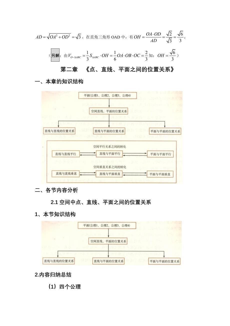 立体几何知识点总结典型方法总结资料_第5页