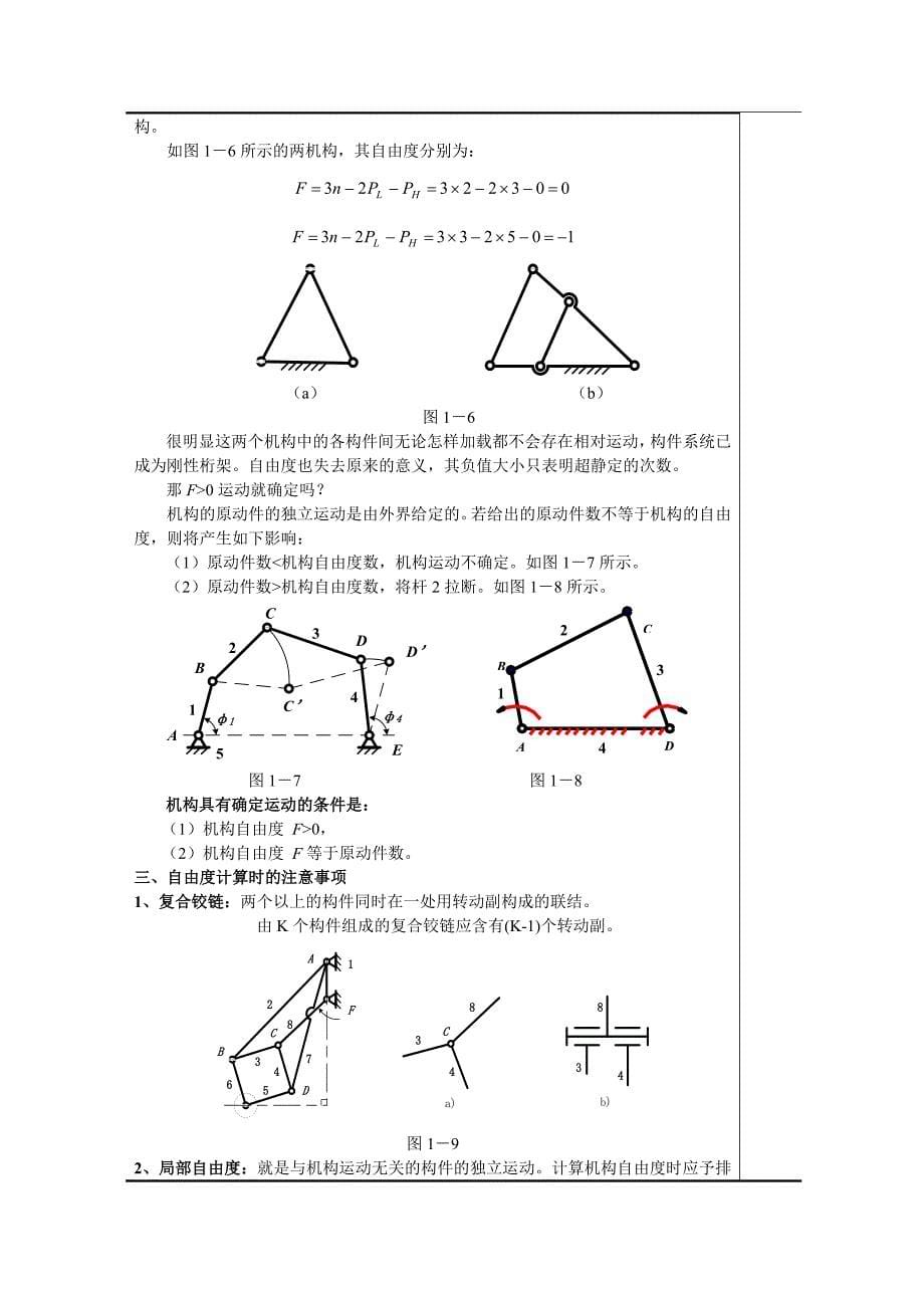 机械设计基础 教学课件  作者 王亚辉 主编第二章  平面机构运动简图及其自由度_第5页