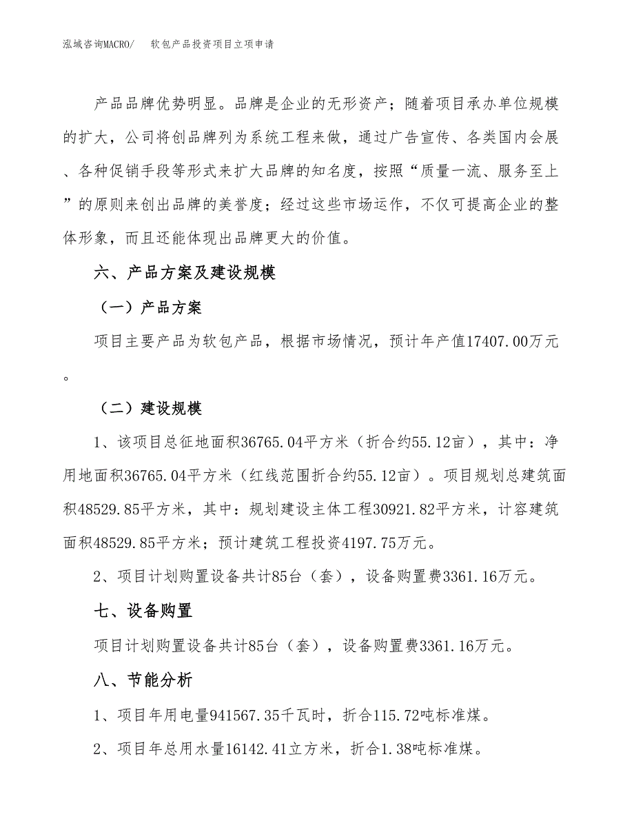 软包产品投资项目立项申请模板.docx_第3页