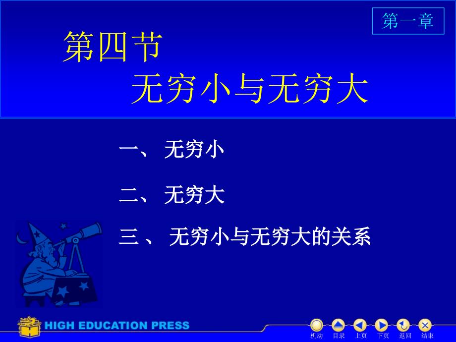 函数极限连续D1_4无穷小无穷大_第1页