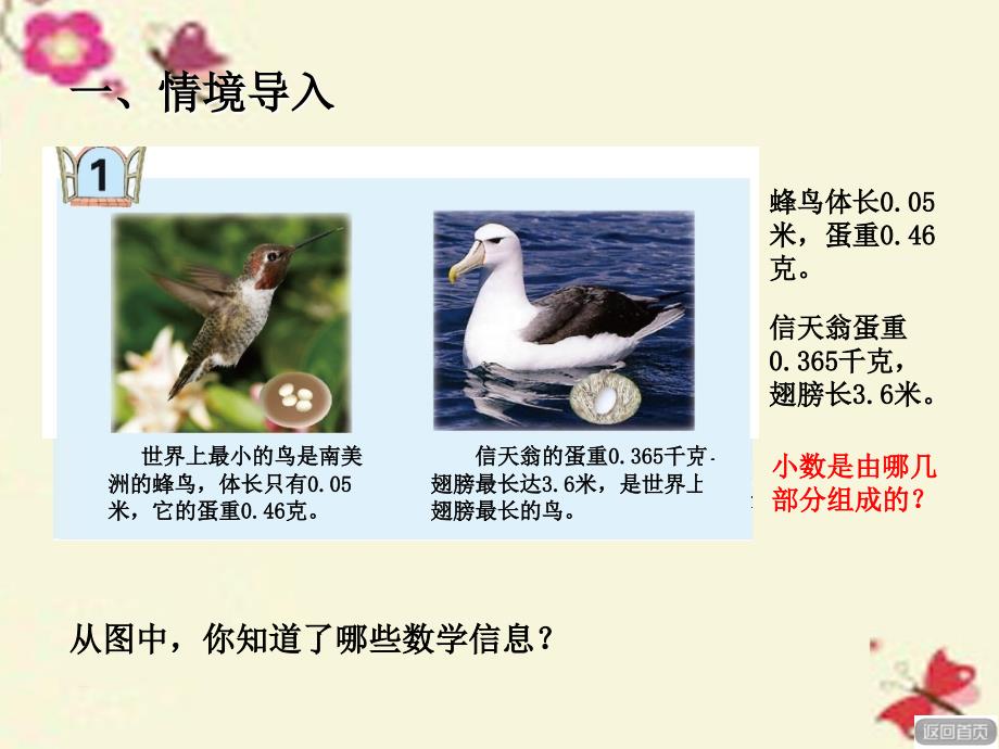 四年级数学下册_第五单元《动物世界 小数的意义和性质》小数的意义（第2课时）课件 青岛版六三制_第2页