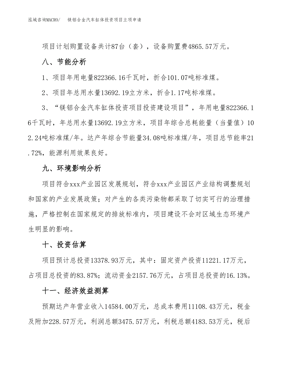 镁铝合金汽车缸体投资项目立项申请模板.docx_第4页