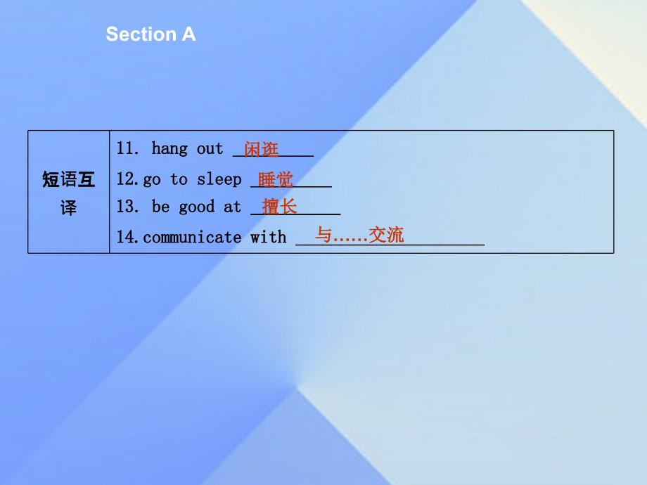 优质课堂八年级英语下册_unit 4 why don't you talk to your parents section a课件 （新版）人教新目标版_第3页