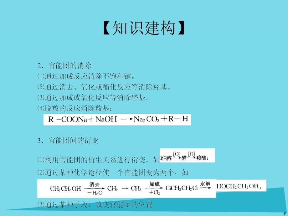 江苏省扬州市宝应县城镇中学高三化学一轮复习_有机物合成路线设计课件_第5页